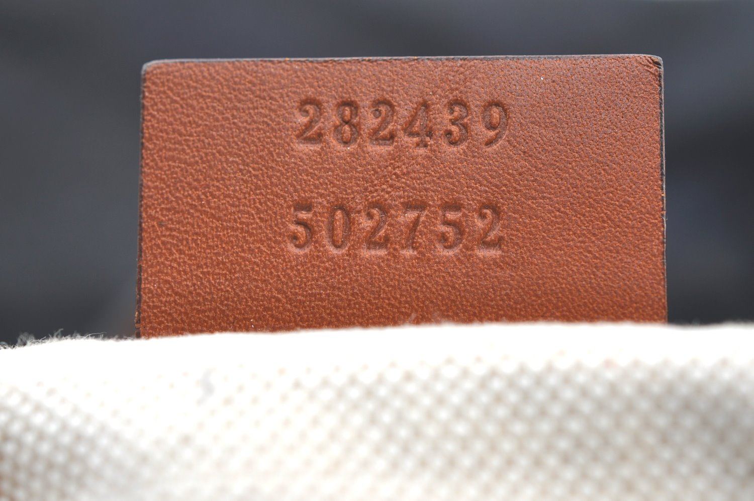 Authentic GUCCI Shoulder Hand Tote Bag GG Nylon Leather 282439 Black 8808H