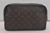Auth Louis Vuitton Monogram Trousse Toilette 28 Clutch Bag M47522 Junk 8808I