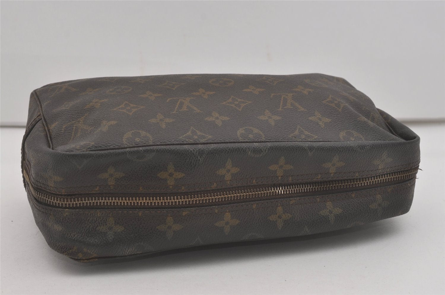 Auth Louis Vuitton Monogram Trousse Toilette 28 Clutch Bag M47522 Junk 8808I