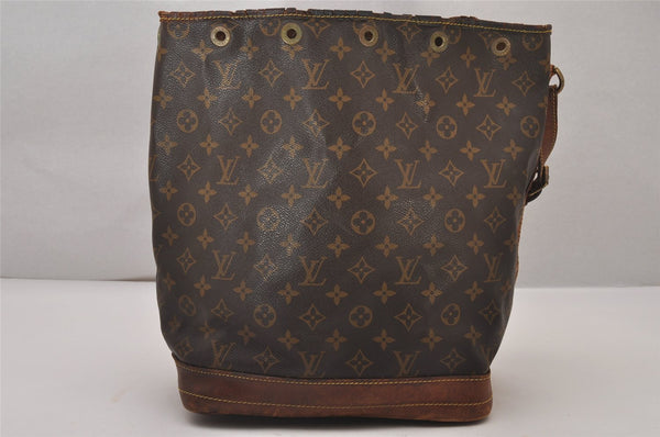 Authentic Louis Vuitton Monogram Noe Shoulder Drawstring Bag M42224 LV 8810I