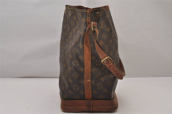 Authentic Louis Vuitton Monogram Noe Shoulder Drawstring Bag M42224 LV 8810I