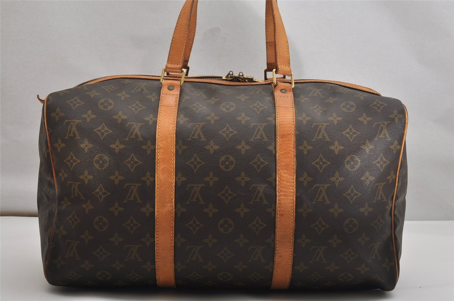 Authentic Louis Vuitton Monogram Sac Souple 45 Hand Boston Bag M41624 LV 8810J