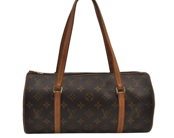 Authentic Louis Vuitton Monogram Papillon 30 Hand Bag M51385 LV 8811J