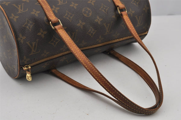 Authentic Louis Vuitton Monogram Papillon 30 Hand Bag M51385 LV 8811J