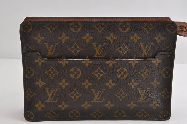 Authentic Louis Vuitton Monogram Pochette Homme Clutch Hand Bag M51795 LV 8812I
