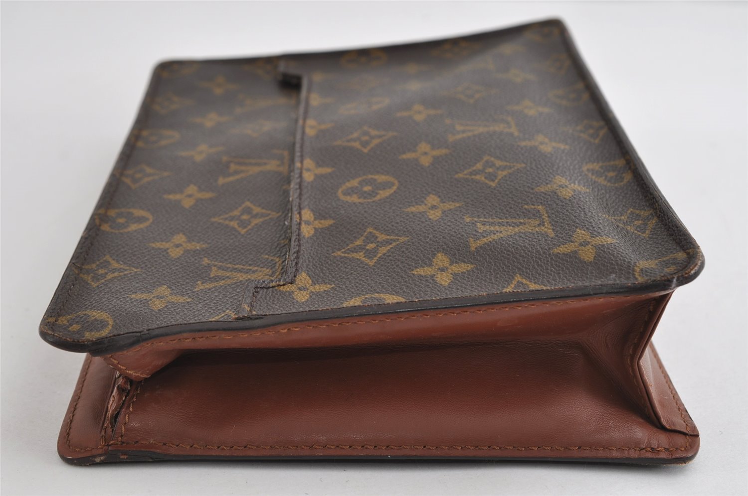 Authentic Louis Vuitton Monogram Pochette Homme Clutch Hand Bag M51795 LV 8812I