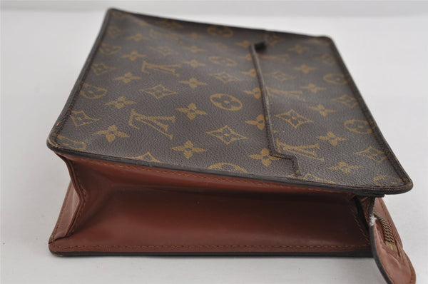 Authentic Louis Vuitton Monogram Pochette Homme Clutch Hand Bag M51795 LV 8812I