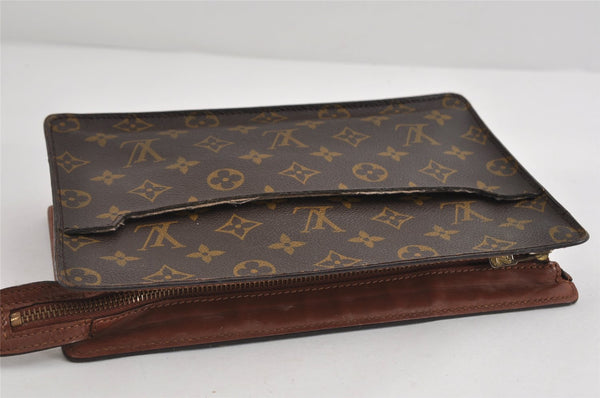 Authentic Louis Vuitton Monogram Pochette Homme Clutch Hand Bag M51795 LV 8812I