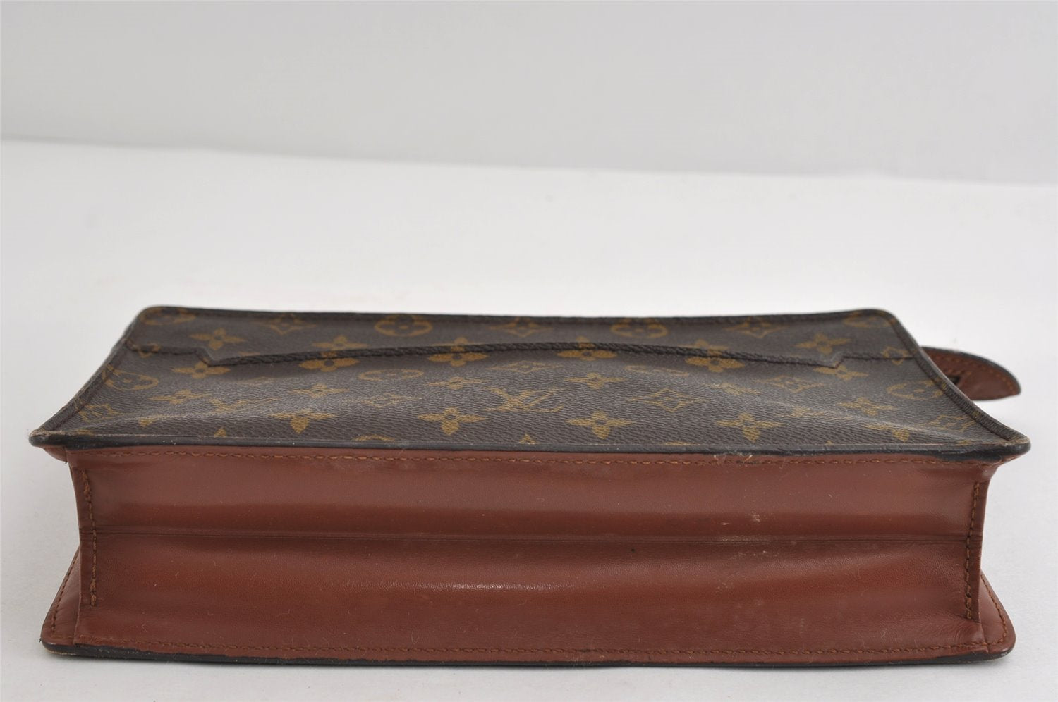 Authentic Louis Vuitton Monogram Pochette Homme Clutch Hand Bag M51795 LV 8812I