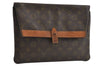 Auth Louis Vuitton Monogram Pochette Pliante Clutch Hand Bag Old Model LV 8813I