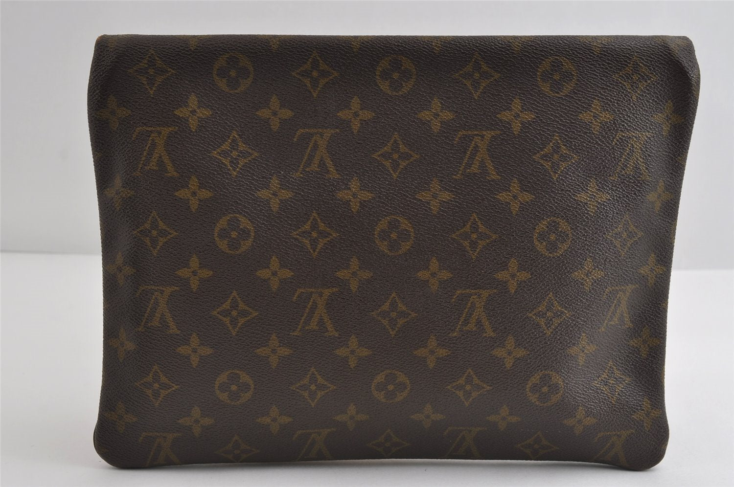Auth Louis Vuitton Monogram Pochette Pliante Clutch Hand Bag Old Model LV 8813I