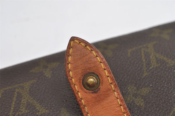 Auth Louis Vuitton Monogram Pochette Pliante Clutch Hand Bag Old Model LV 8813I