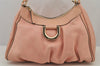 Authentic GUCCI Guccissima Abbey Shoulder Hand Bag GG Leather 190525 Pink 8813J