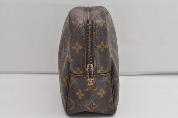 Auth Louis Vuitton Monogram Trousse Toilette 28 Clutch Hand Bag M47522 LV 8815I
