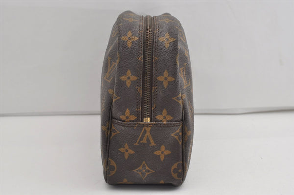 Auth Louis Vuitton Monogram Trousse Toilette 28 Clutch Hand Bag M47522 LV 8815I