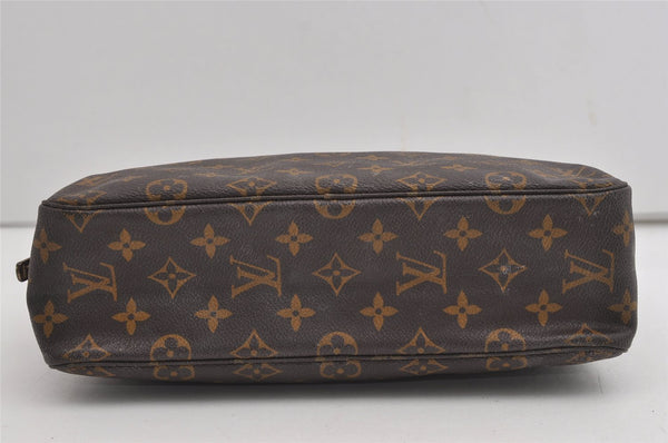 Auth Louis Vuitton Monogram Trousse Toilette 28 Clutch Hand Bag M47522 LV 8815I