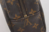 Auth Louis Vuitton Monogram Trousse Toilette 28 Clutch Hand Bag M47522 LV 8815I