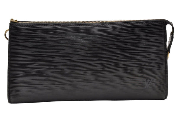 Authentic Louis Vuitton Epi Pochette Accessoires Pouch Black M52942 Junk 8816I