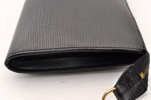 Authentic Louis Vuitton Epi Pochette Accessoires Pouch Black M52942 Junk 8816I