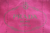 Authentic PRADA Vintage Canapa SS Denim Shoulder Hand Bag Purse Pink 8816J