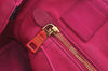 Authentic PRADA Vintage Canapa SS Denim Shoulder Hand Bag Purse Pink 8816J