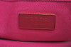 Authentic PRADA Vintage Canapa SS Denim Shoulder Hand Bag Purse Pink 8816J