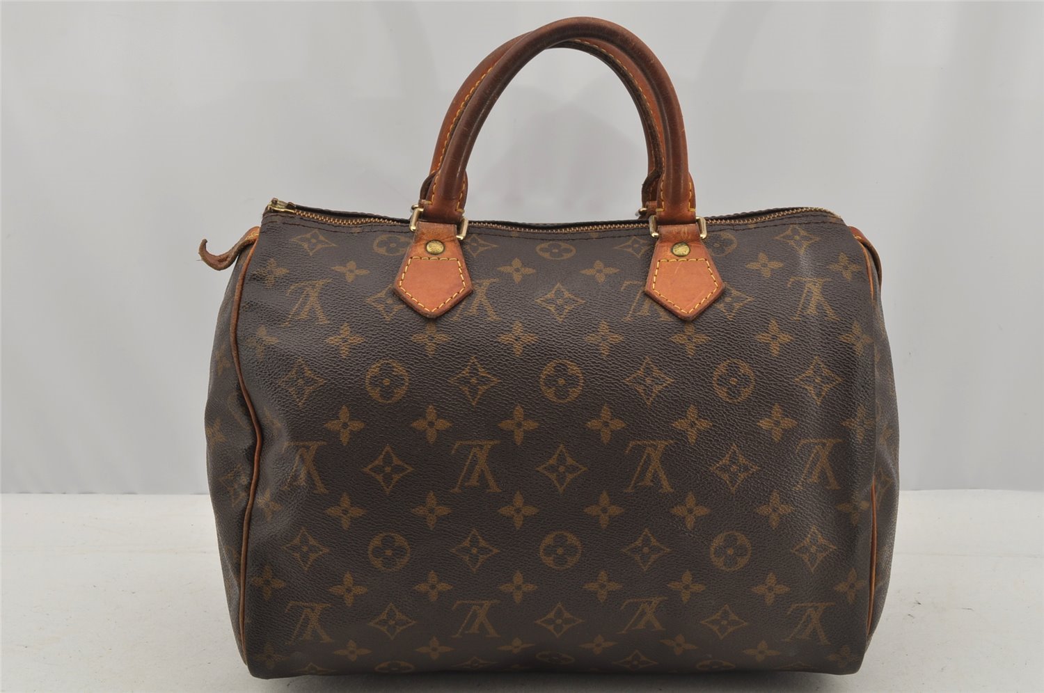 Authentic Louis Vuitton Monogram Speedy 30 Hand Boston Bag M41526 Junk 8818I