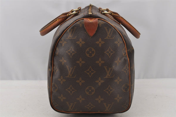 Authentic Louis Vuitton Monogram Speedy 30 Hand Boston Bag M41526 Junk 8818I