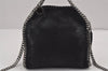 Authentic Stella McCartney Falabella Mini Shoulder Hand Bag Leather Black 8818J