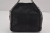 Authentic Stella McCartney Falabella Mini Shoulder Hand Bag Leather Black 8818J