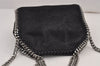 Authentic Stella McCartney Falabella Mini Shoulder Hand Bag Leather Black 8818J