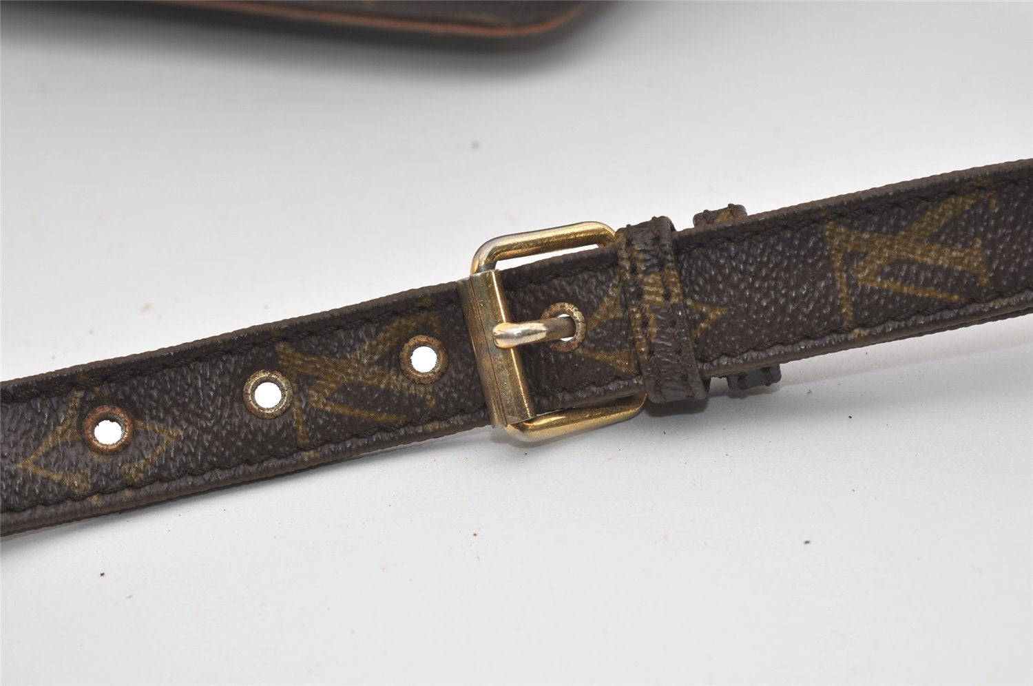 Auth Louis Vuitton Monogram Petit Marceau Shoulder Cross Bag Old Model LV 8819I