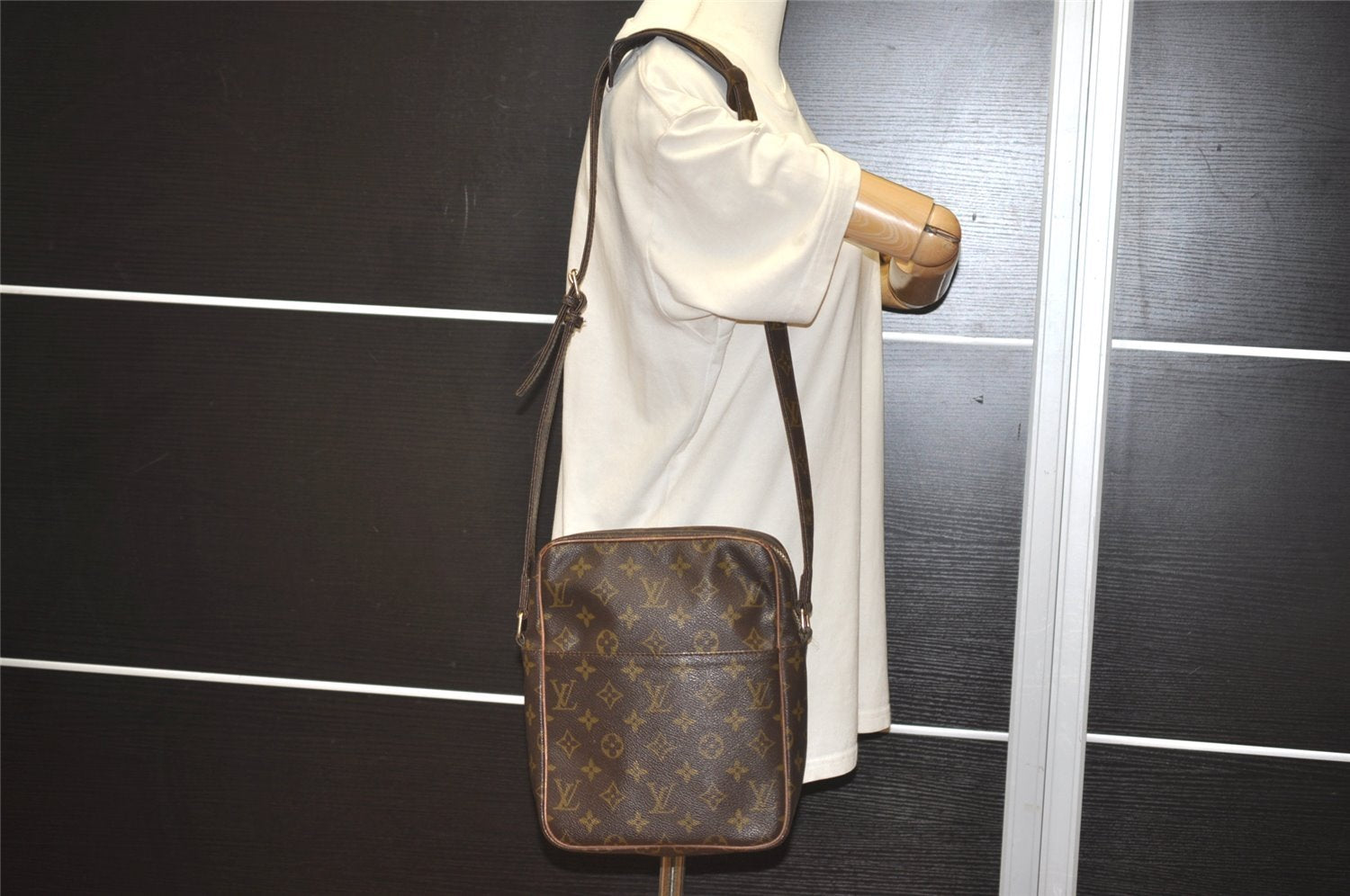 Auth Louis Vuitton Monogram Petit Marceau Shoulder Cross Bag Old Model LV 8819I