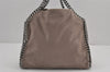 Authentic Stella McCartney Falabella Shoulder Hand Bag Leather Brown 8819J