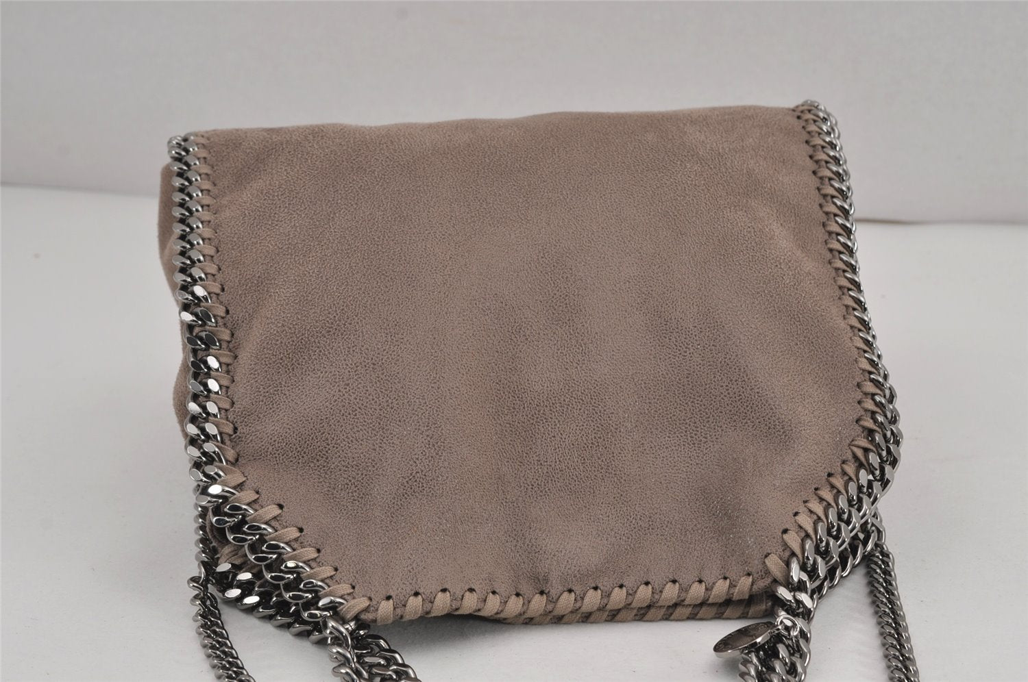 Authentic Stella McCartney Falabella Shoulder Hand Bag Leather Brown 8819J