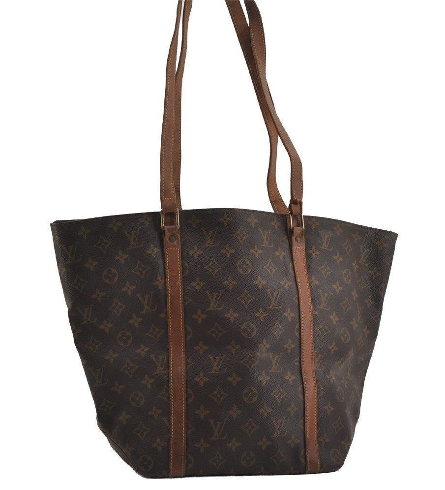 Authentic Louis Vuitton Monogram Sac Shopping PM Tote Bag M51108 Junk 8820I