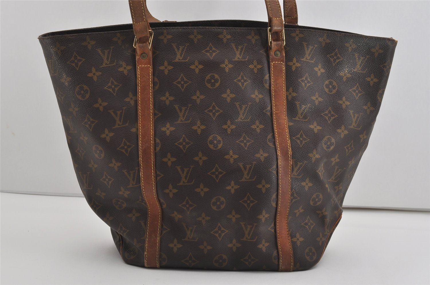 Authentic Louis Vuitton Monogram Sac Shopping PM Tote Bag M51108 Junk 8820I