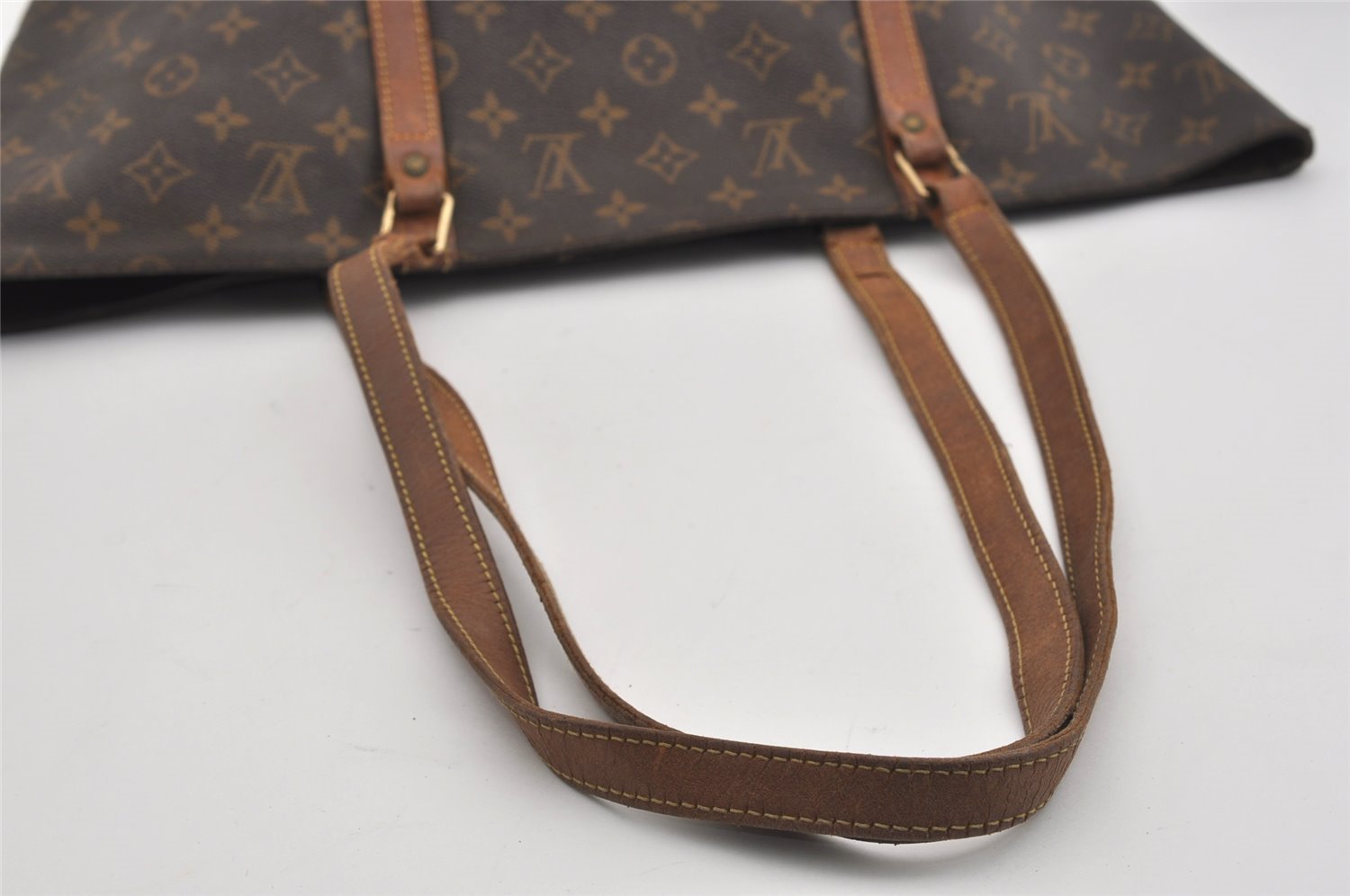 Authentic Louis Vuitton Monogram Sac Shopping PM Tote Bag M51108 Junk 8820I