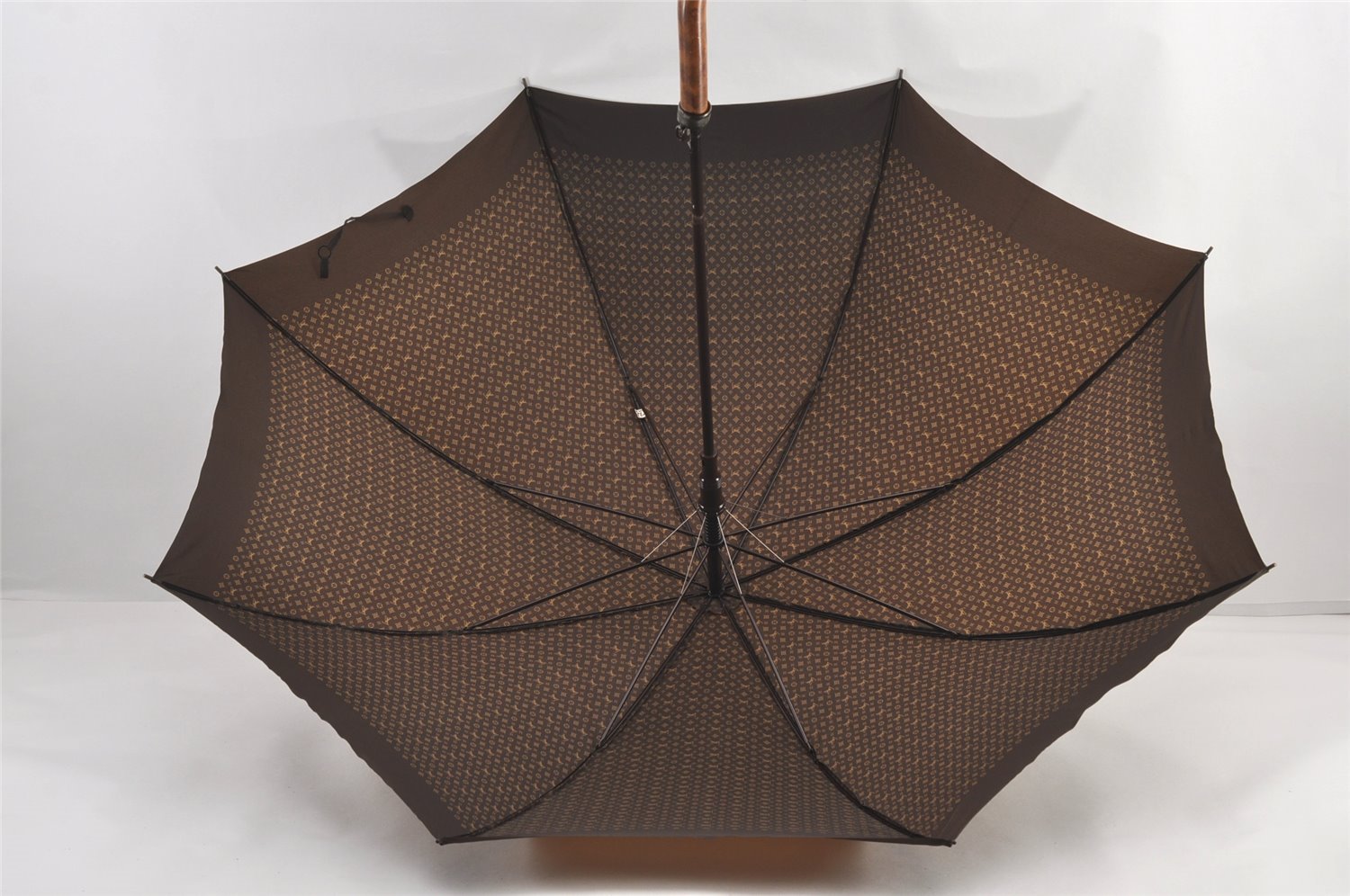 Auth Louis Vuitton Monogram Parapluie Jibure Umbrella Brown Old Model LV 8820J