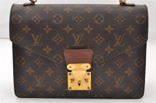 Authentic Louis Vuitton Monogram Concorde Hand Bag Purse M51190 LV 8821I