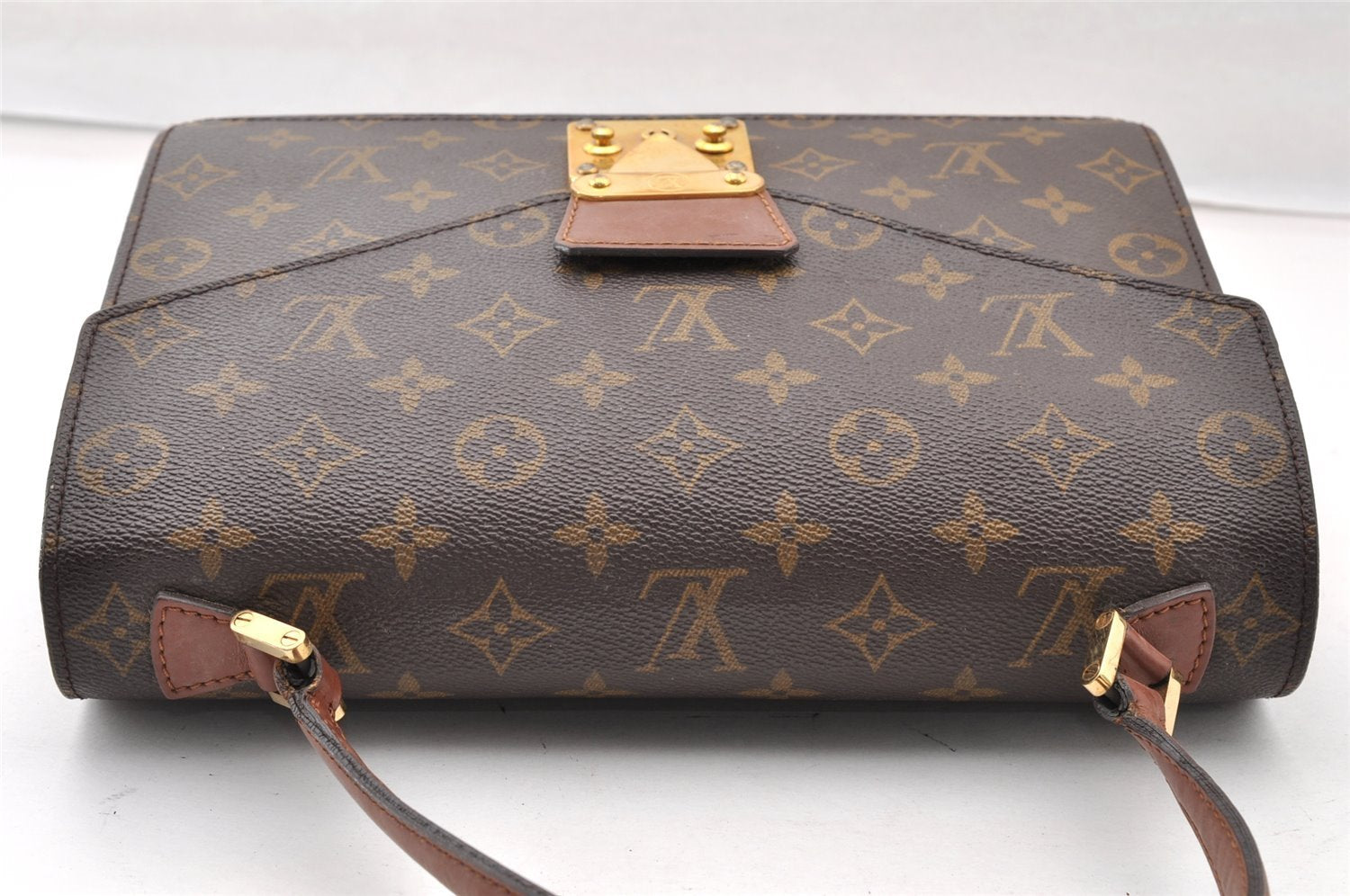 Authentic Louis Vuitton Monogram Concorde Hand Bag Purse M51190 LV 8821I