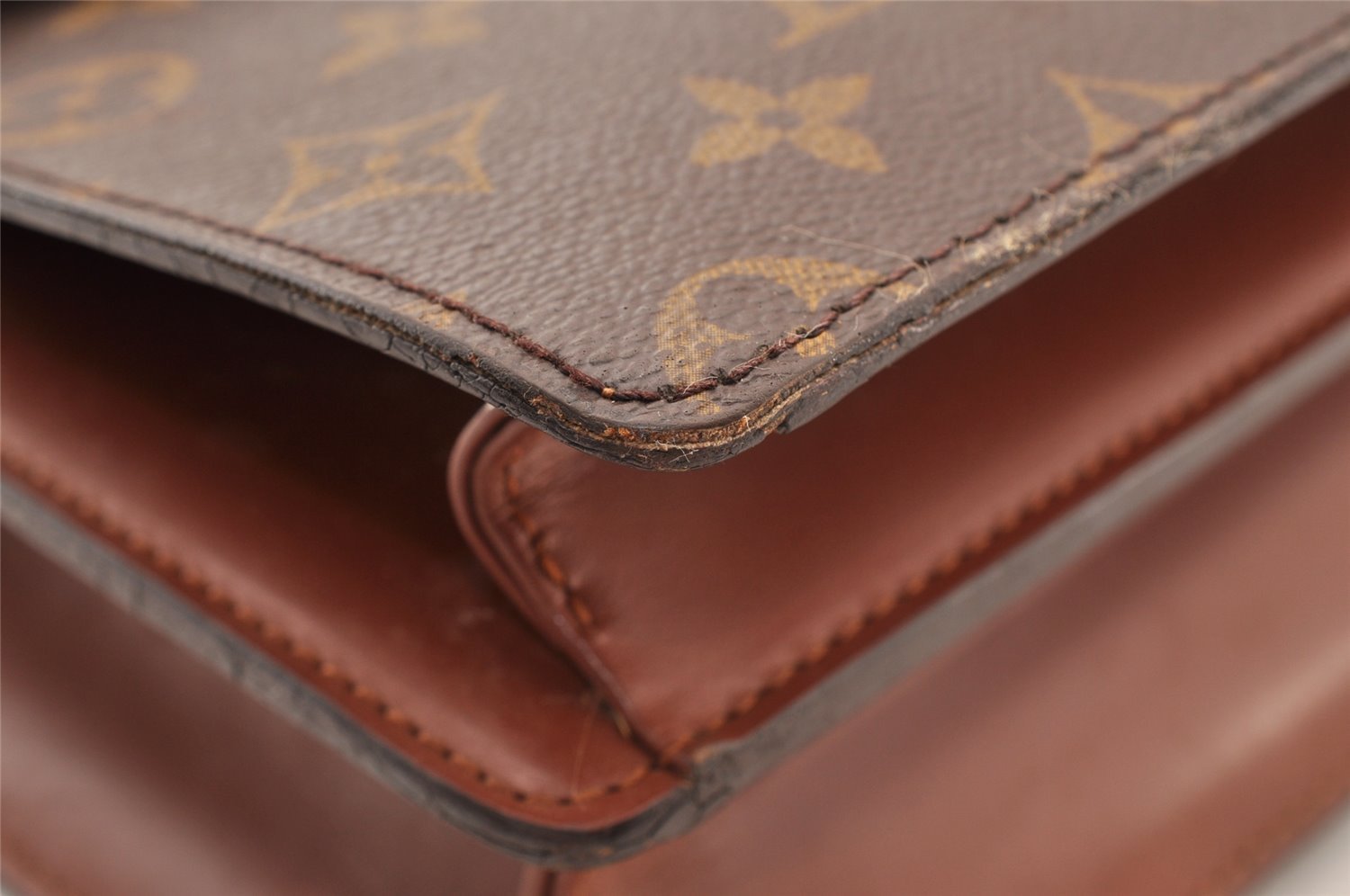 Authentic Louis Vuitton Monogram Concorde Hand Bag Purse M51190 LV 8821I