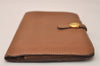 Authentic HERMES Dogon GM Leather Long Wallet Purse Brown 8821J