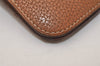 Authentic HERMES Dogon GM Leather Long Wallet Purse Brown 8821J