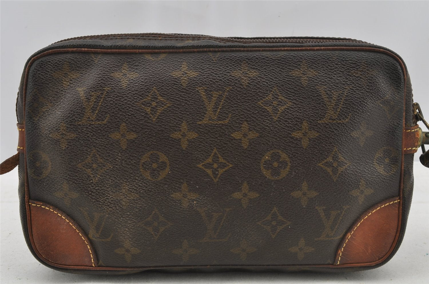 Authentic Louis Vuitton Monogram Marly Dragonne GM M51825 Clutch Hand Bag 8822I