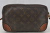 Authentic Louis Vuitton Monogram Marly Dragonne GM M51825 Clutch Hand Bag 8822I