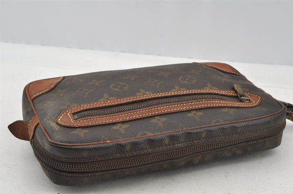 Authentic Louis Vuitton Monogram Marly Dragonne GM M51825 Clutch Hand Bag 8822I