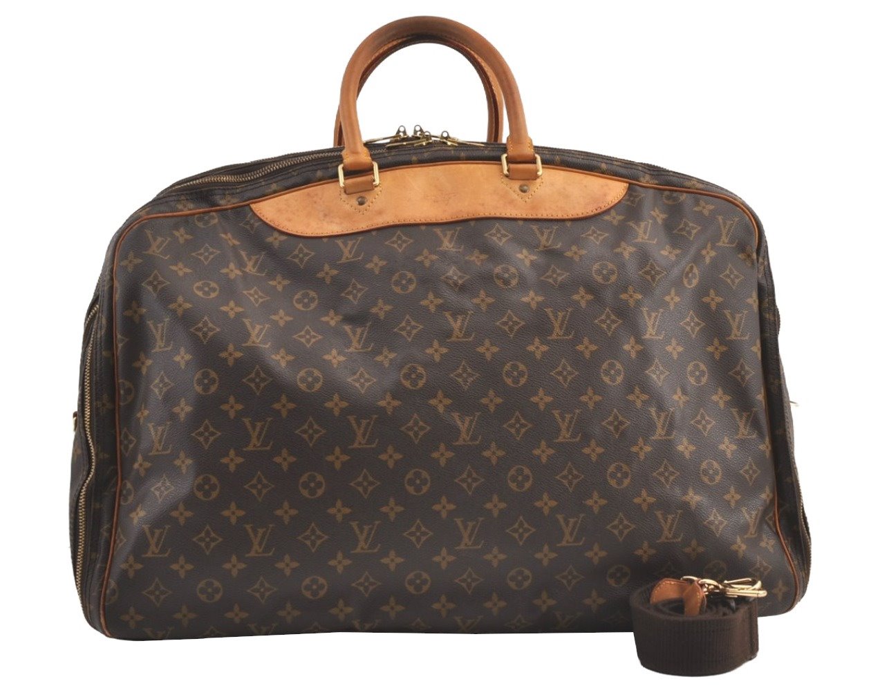 Authentic Louis Vuitton Monogram Alize 3 Poches 2 Way Travel Bag M41391 LV 8822J