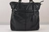 Authentic PRADA Vintage Leather 2Way Shoulder Tote Bag Black 8822M
