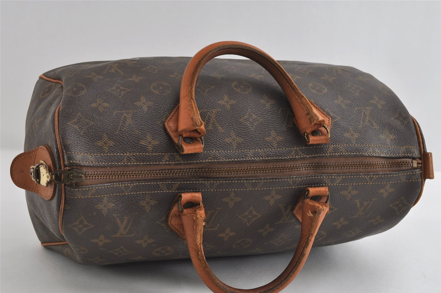 Authentic Louis Vuitton Monogram Speedy 35 Hand Boston Bag USA Model LV 8823I